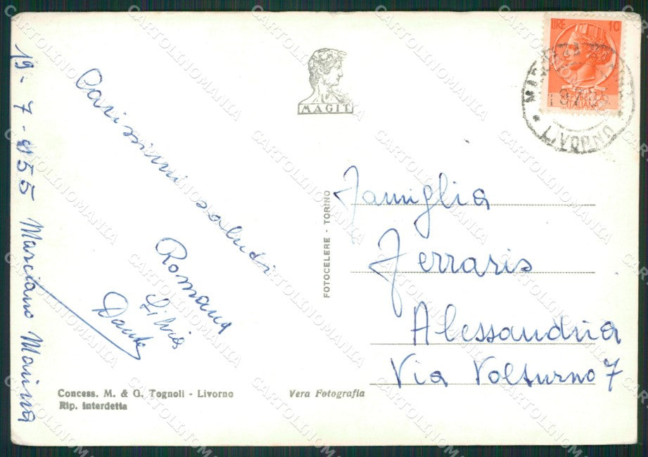 Livorno Isola d'Elba Foto FG cartolina ZK2908 – retro
