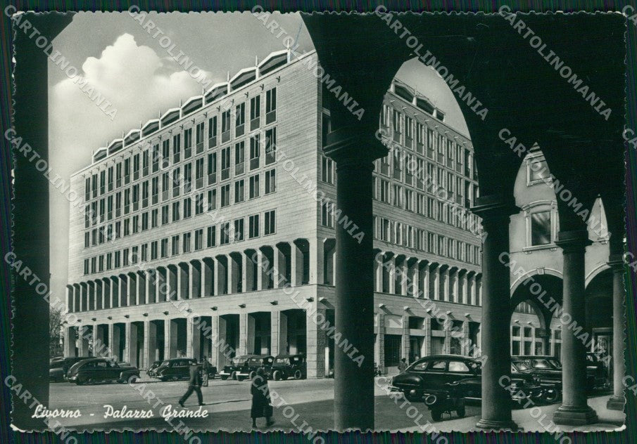 Livorno Città Auto Foto FG cartolina ZK2911 – fronte
