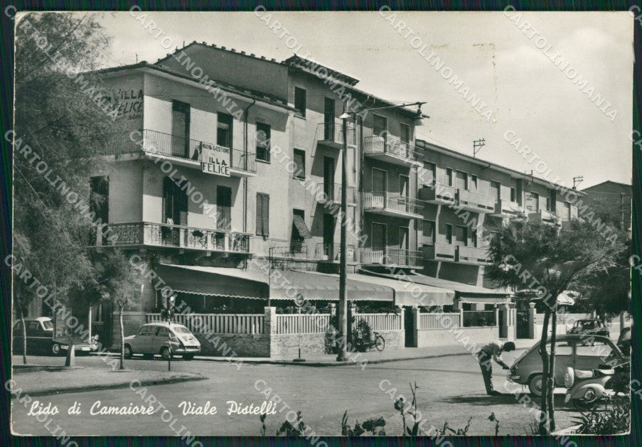 Lucca Camaiore Lido di Auto Vespa Foto FG cartolina ZK2920 – fronte