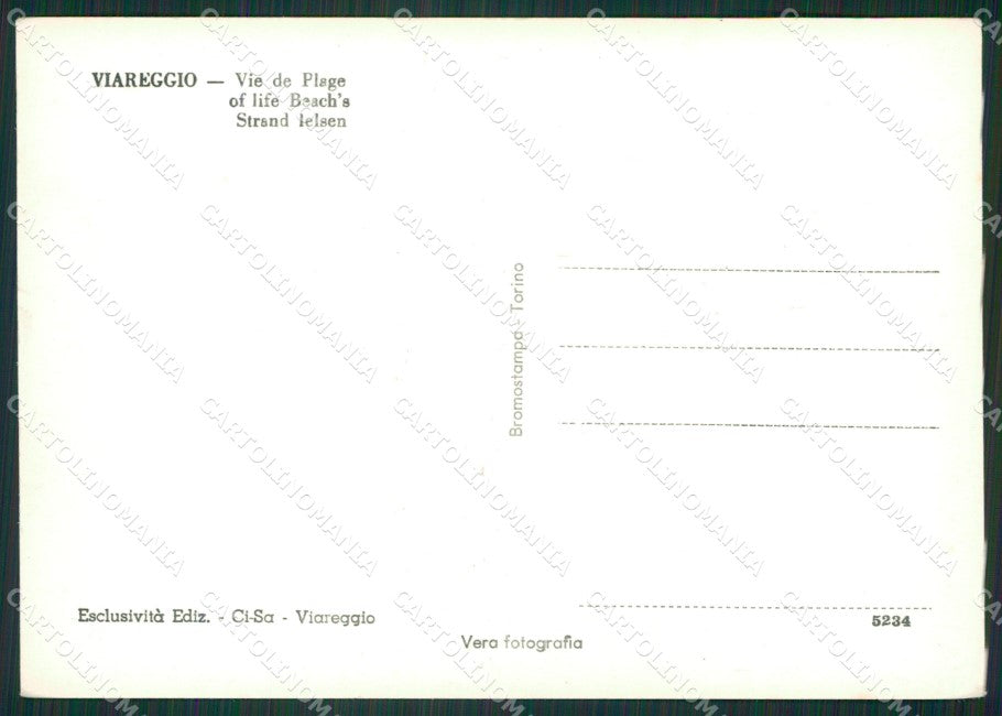 Lucca Viareggio Foto FG cartolina ZK2922 – retro