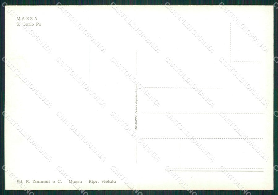 Massa San Carlo Po Foto FG cartolina ZK2926 – retro