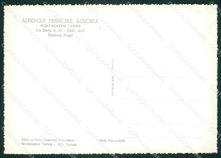 Pistoia Montecatini Terme Foto FG cartolina ZK2937 – retro