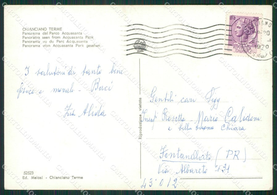 Pistoia Montecatini Terme PIEGHINA Foto FG cartolina ZK2941 – retro