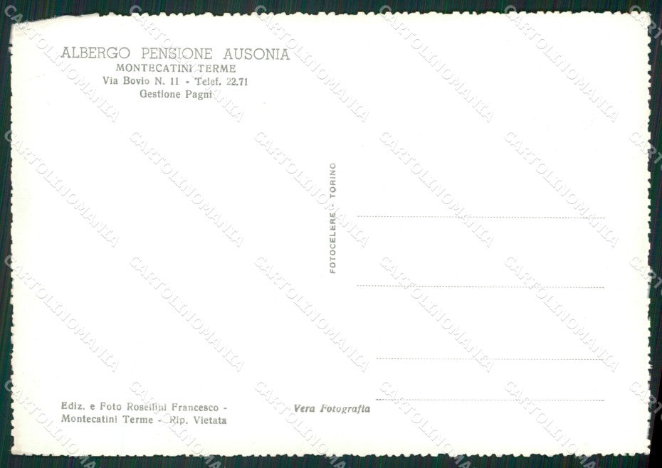 Pistoia Montecatini Terme PIEGA Foto FG cartolina ZK2942 – retro