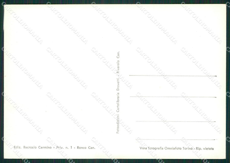 Torino Ronco Canavese Foto FG cartolina ZK2950 – retro