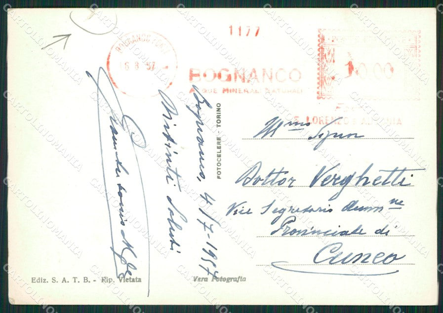 Verbania Bognanco STRAPPINO Foto FG cartolina ZK2961 – retro