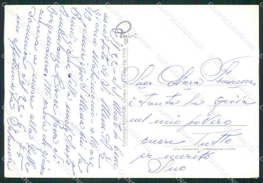 Novara Lago d'Orta Frati Foto FG cartolina ZK2967 – retro