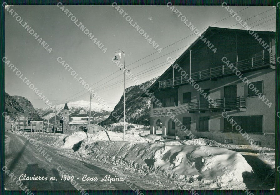 Torino Clavieres Nevicata Foto FG cartolina ZK2982 – fronte