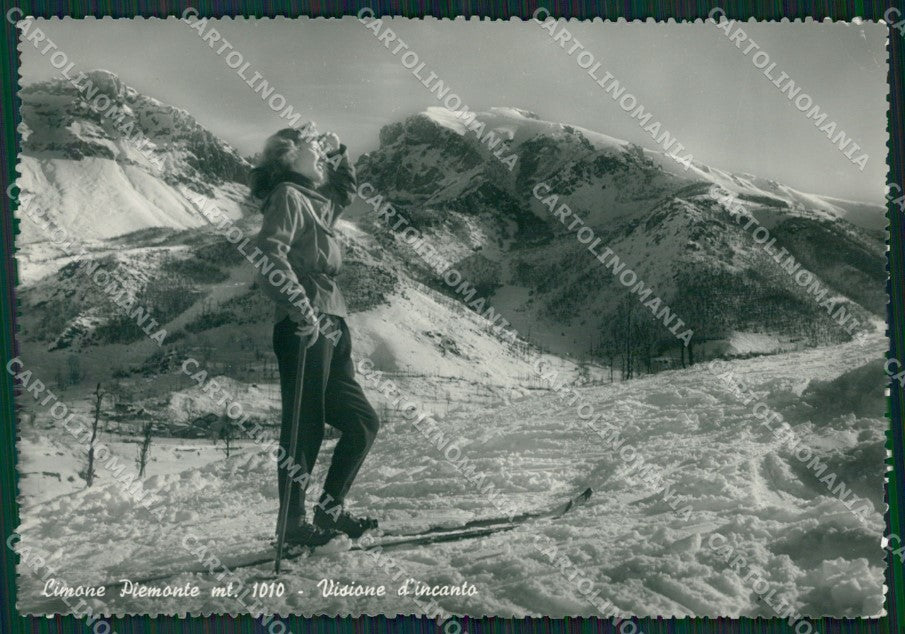 Cuneo Limone Piemonte Sci Foto FG cartolina ZK2994 – fronte