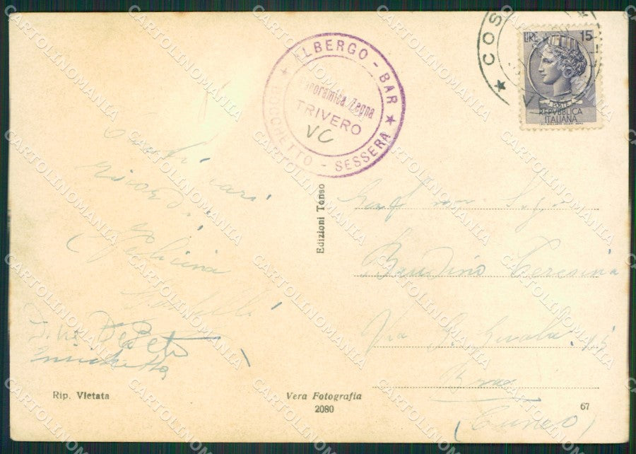 Biella Trivero Zegna Foto FG cartolina ZK3008 – retro