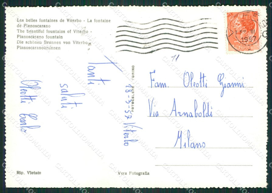 Viterbo Città Foto FG cartolina ZK3020 – retro