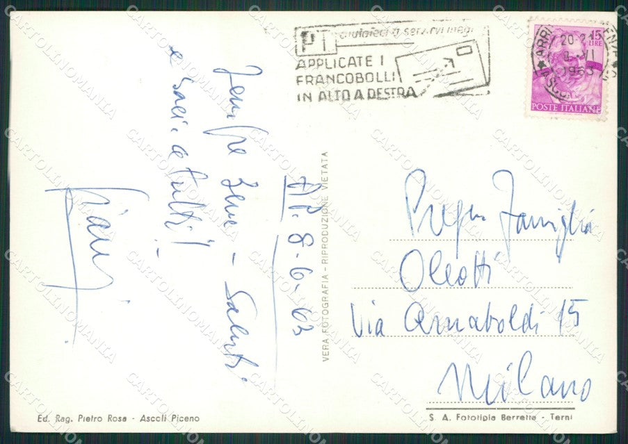 Ascoli Piceno Città Foto FG cartolina ZK3021 – retro