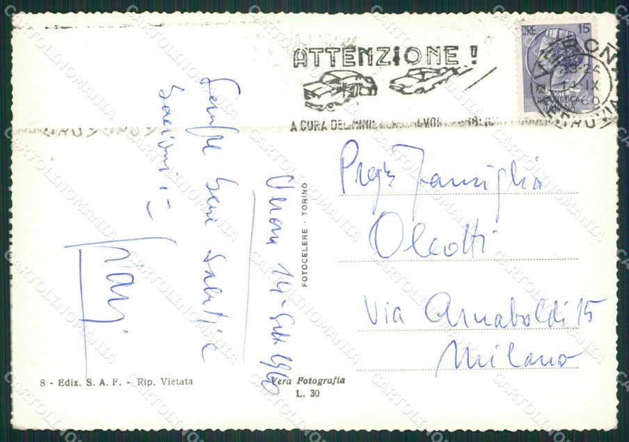 Verona Città Filovia Foto FG cartolina ZK3030 – retro