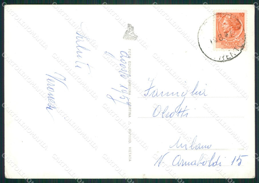 Trento Moena STRAPPINO Foto FG cartolina ZK3036 – retro