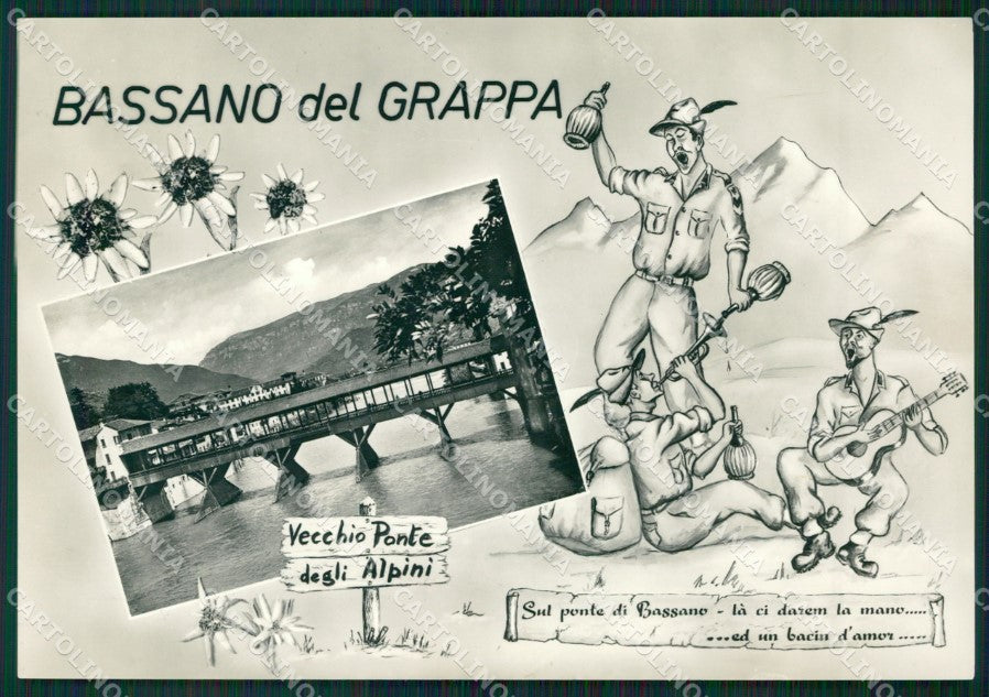 Vicenza Bassano del Grappa Alpini Fiasco Foto FG cartolina ZK3037 – fronte