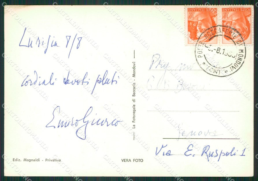 Cuneo Roccaforte Mondovì Lurisia Foto FG cartolina ZK3057 – retro