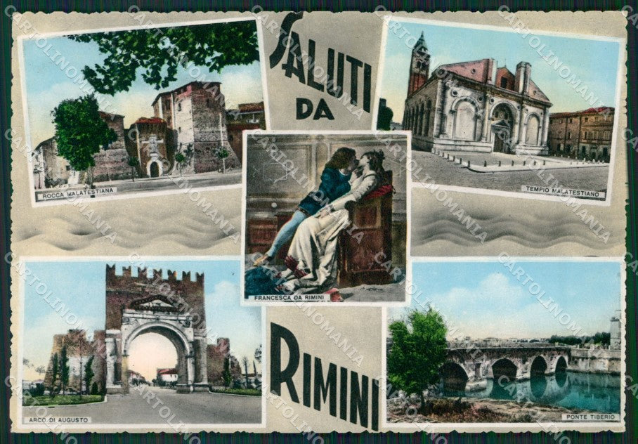 Rimini Saluiti da Foto FG cartolina ZK3059 – fronte