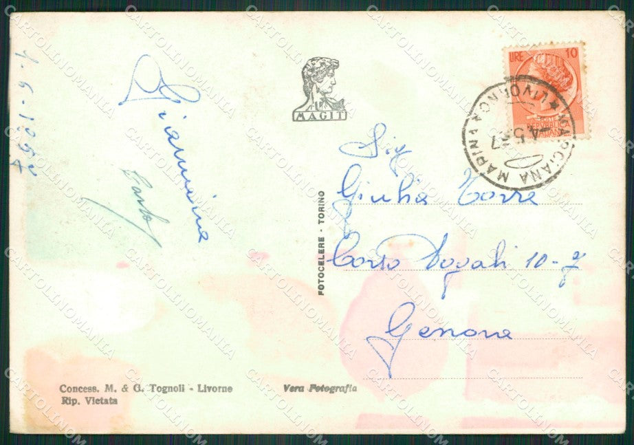 Livorno Marciana Marina Isola D'Elba Saluti da PIEGA Foto FG cartolina ZK3066 – retro