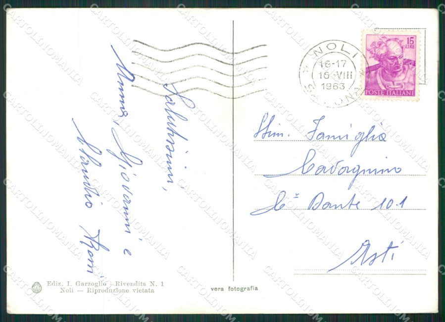 Savona Noli Foto FG cartolina ZK3087 – retro