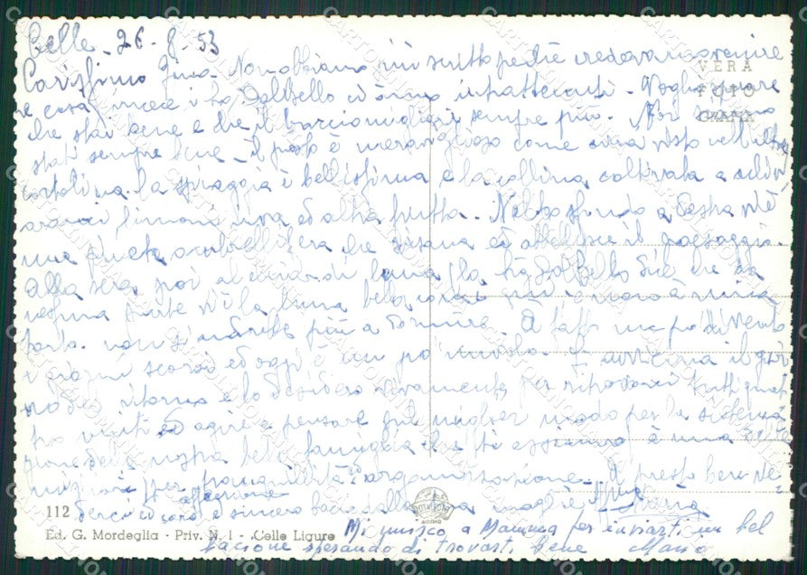 Savona Celle Ligure Foto FG cartolina ZK3092 – retro