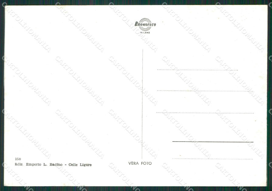 Savona Celle Ligure PIEGA Foto FG cartolina ZK3099 – retro