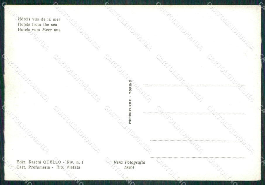 Rimini Bellaria Foto FG cartolina ZK3105 – retro