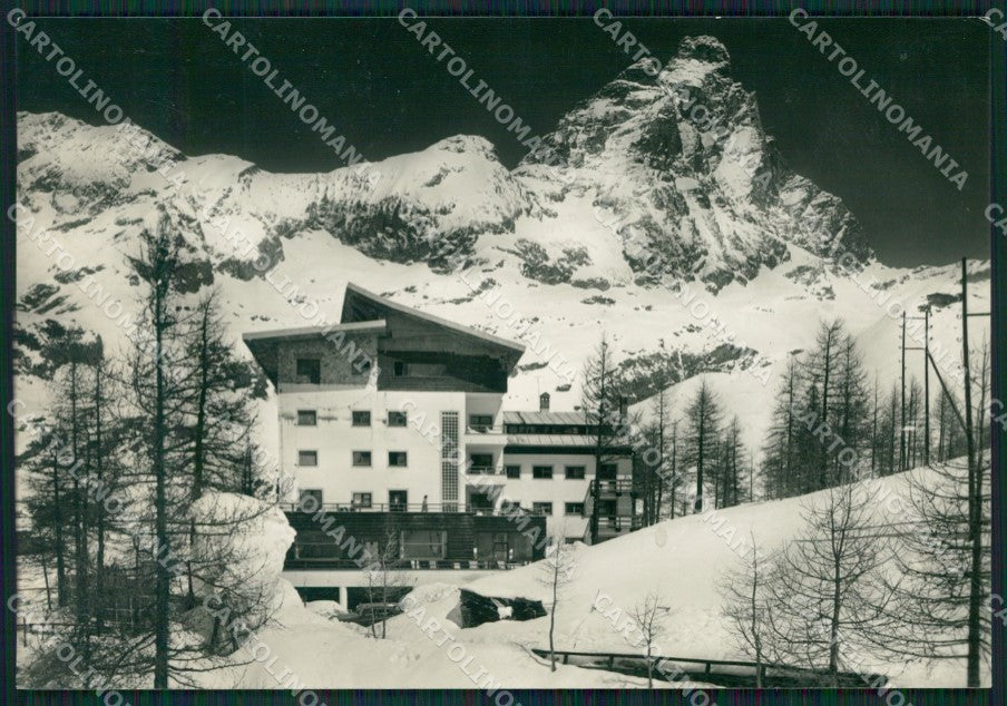 Aosta Valtournanche Cervinia Nevicata Foto FG cartolina ZK3112 – fronte