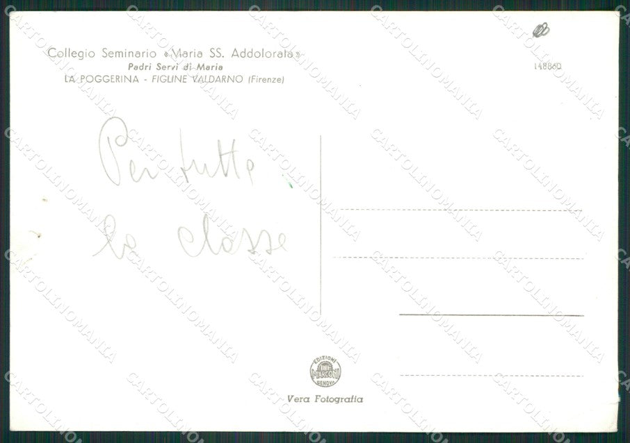 Firenze Figline Valdarno PIEGHINA FORI Foto FG cartolina ZK3118 – retro