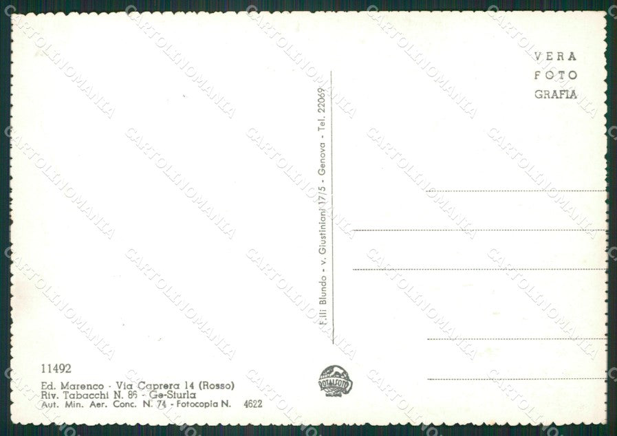 Genova Città MACCHIA Foto FG cartolina ZK3119 – retro