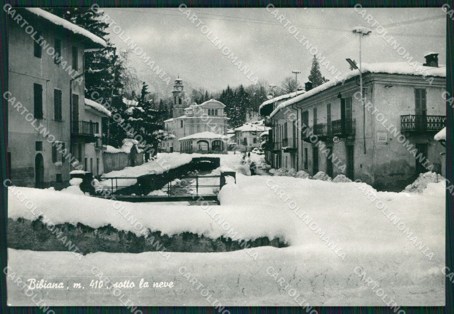 Torino Bibiana Nevicata Foto FG cartolina ZK3124 – fronte