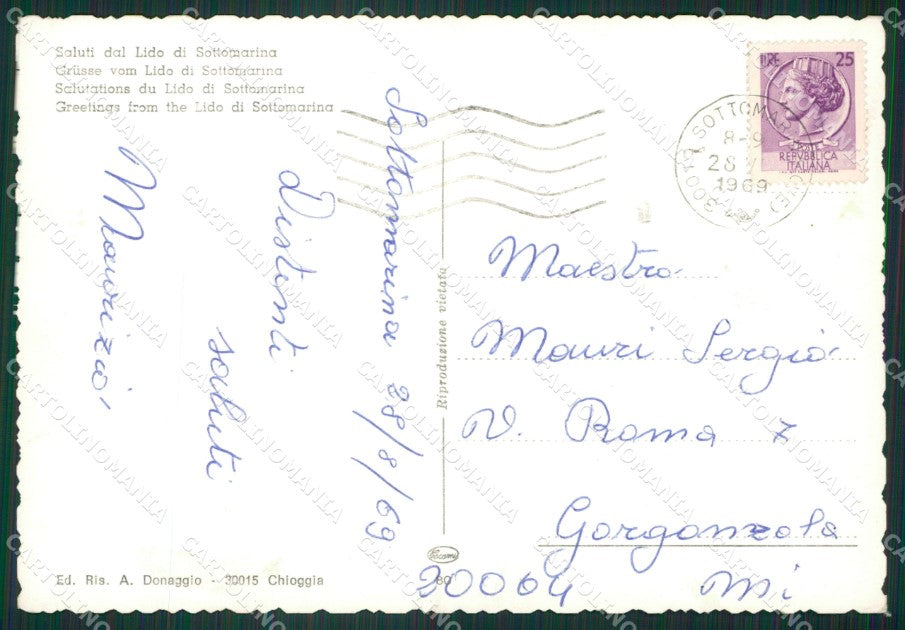 Venezia Chioggia Sottomarina Foto FG cartolina ZK3139 – retro