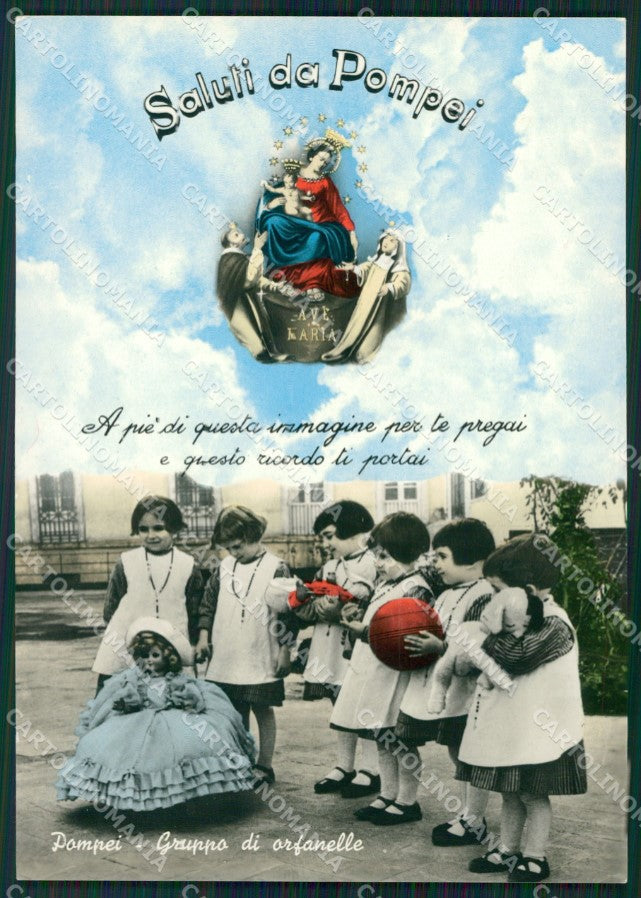 Napoli Pompei Saluti da Foto FG cartolina ZK3141 – fronte