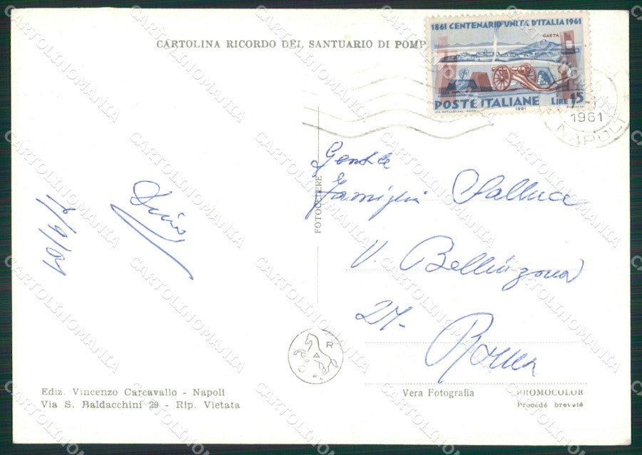 Napoli Pompei Saluti da Foto FG cartolina ZK3141 – retro