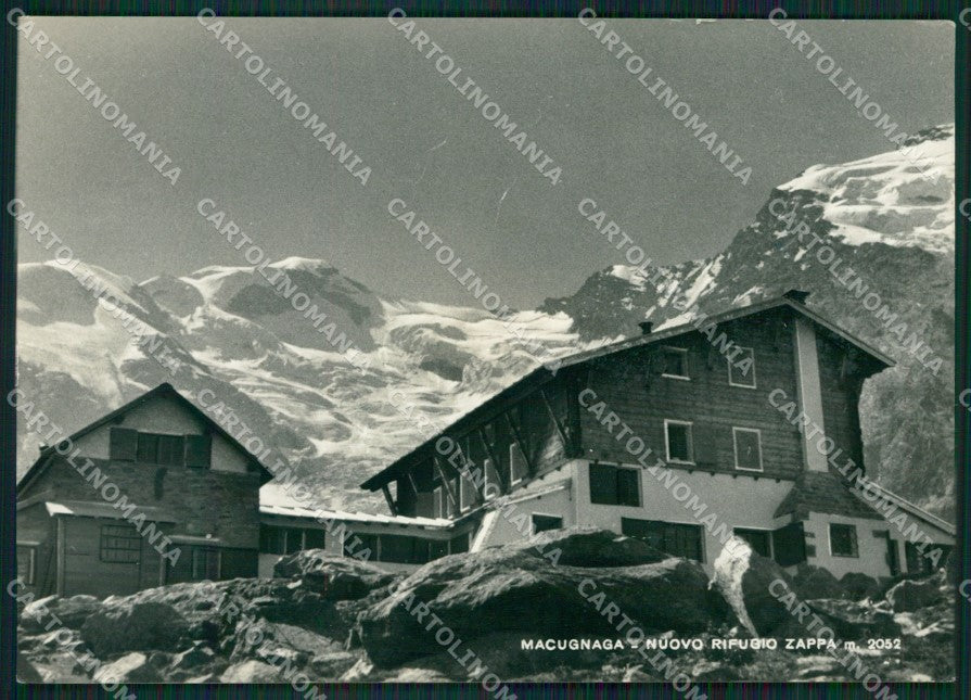 Verbania Macugnaga Rifugio Zappa PIEGHINA Foto FG cartolina ZK3146 – fronte