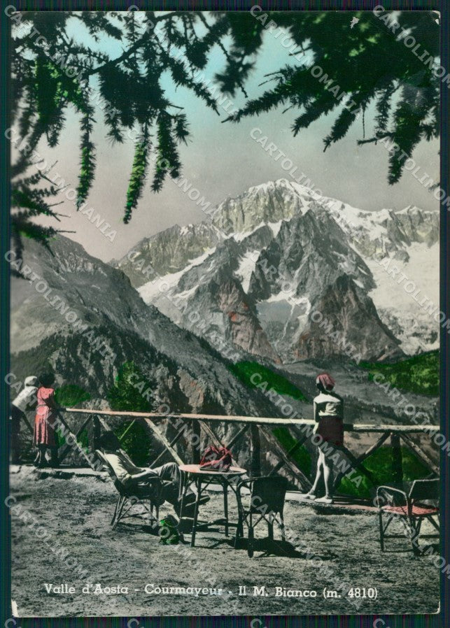 Aosta Courmayeur Foto FG cartolina ZK3147 – fronte