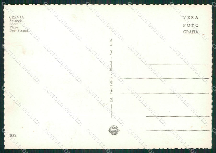 Ravenna Cervia Foto FG cartolina ZK3153 – retro