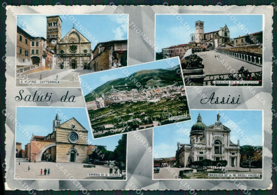 Perugia Assisi Saluti da Foto FG cartolina ZK3160 – fronte