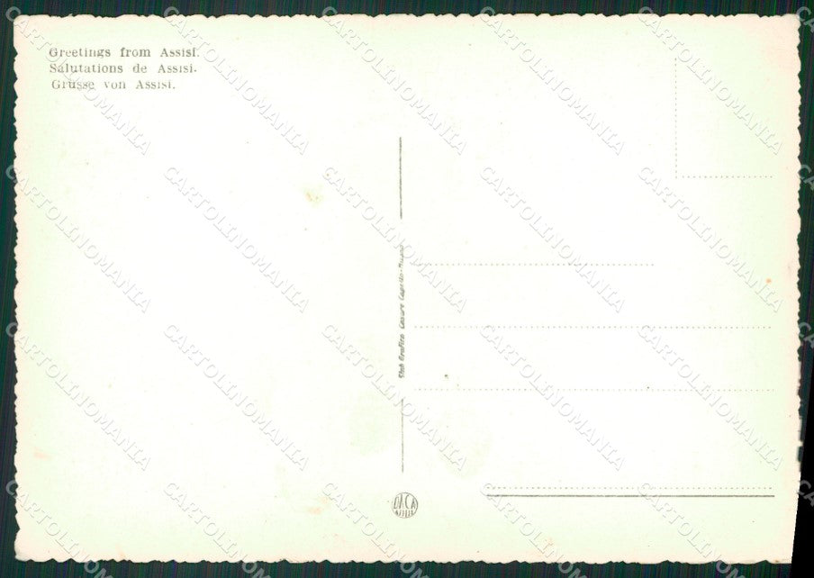 Perugia Assisi Saluti da Foto FG cartolina ZK3160 – retro