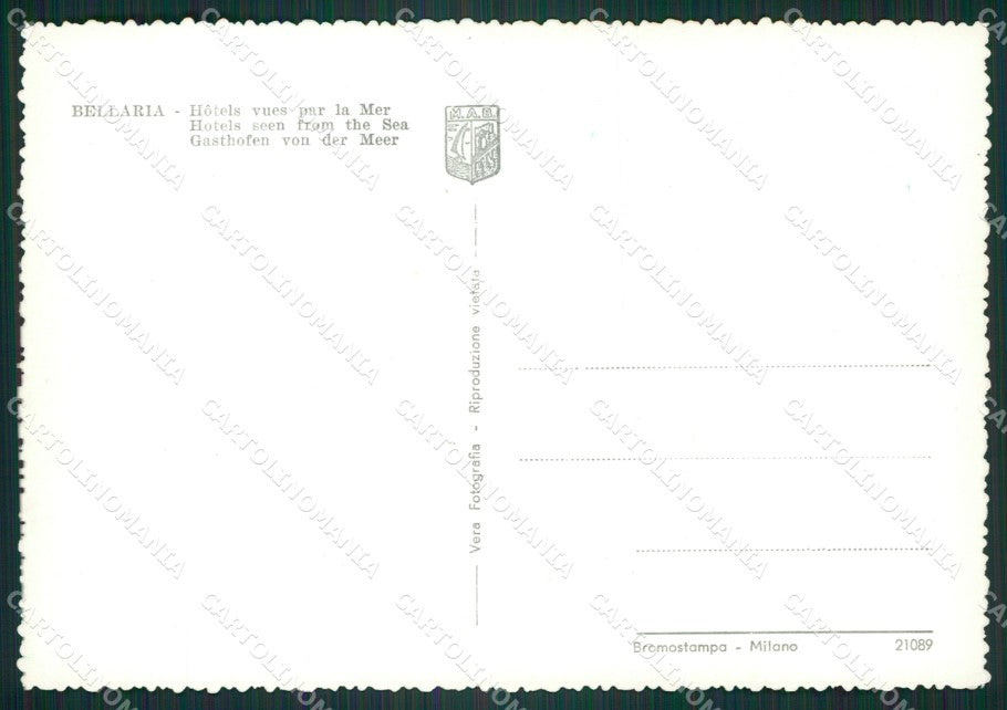 Rimini Bellaria Barca Foto FG cartolina ZK3169 – retro