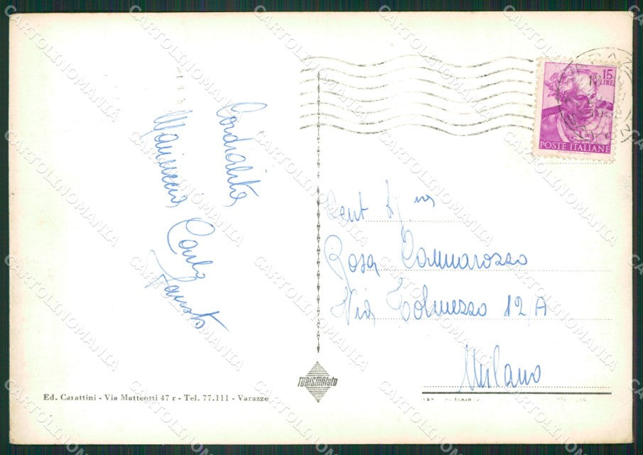 Savona Varazze PIEGA Foto FG cartolina ZK3177 – retro