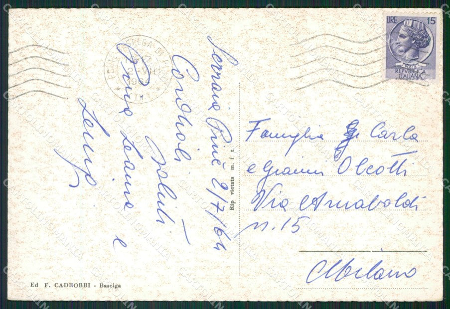 Trento Altipiano di Pinè FG cartolina ZK3186 – retro