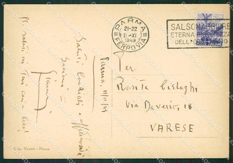 Parma Città FG cartolina ZK3191 – retro