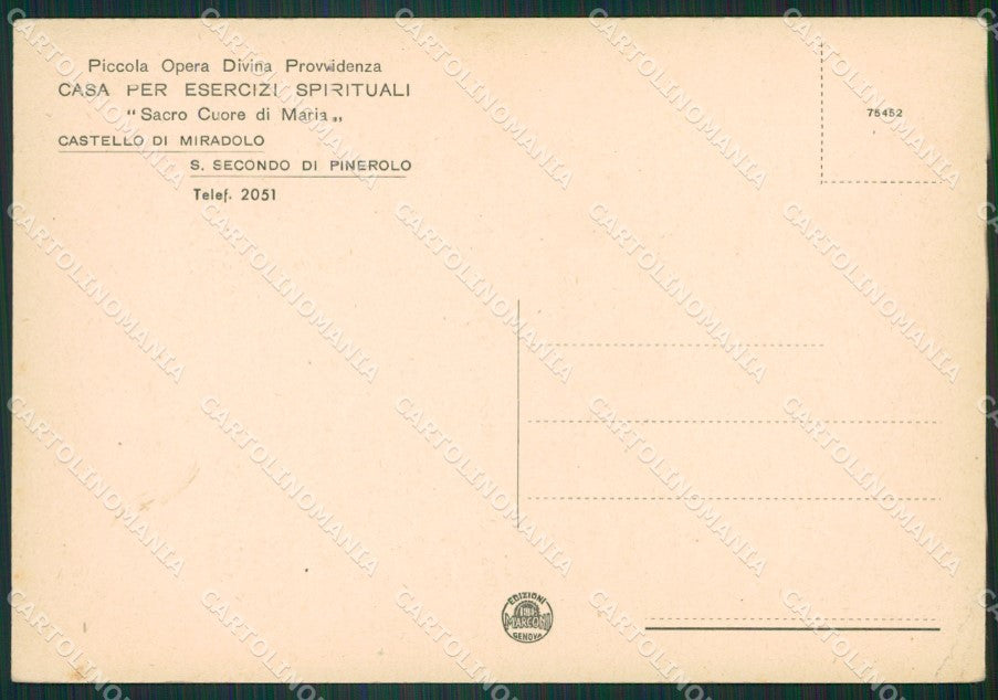 Torino San Secondo di Pinerolo FG cartolina ZK3198 – retro