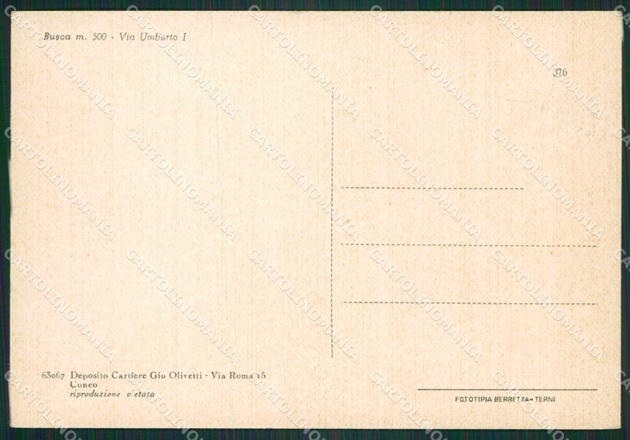 Cuneo Busca FG cartolina ZK3202 – retro