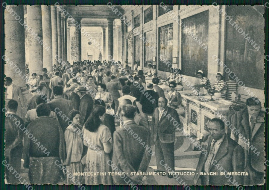 Pistoia Montecatini Terme Stabilimento Tettuccio PIEGHINE FG cartolina ZK3217 – fronte