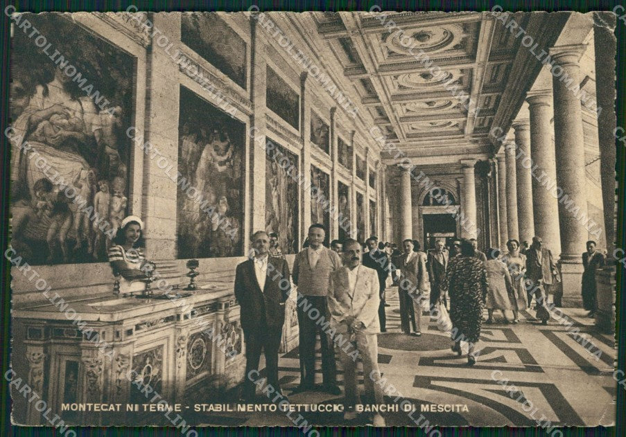 Pistoia Montecatini Terme Stabilimento Tettuccio PIEGHINA FG cartolina ZK3218 – fronte