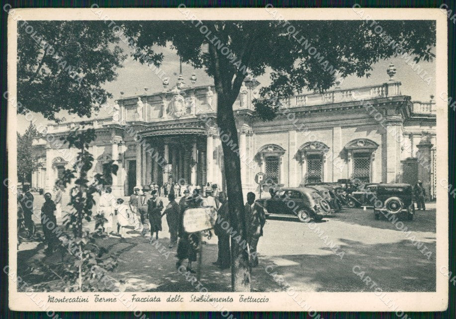 Pistoia Montecatini Terme Stabilimento Tettuccio Auto FG cartolina ZK3221 – fronte