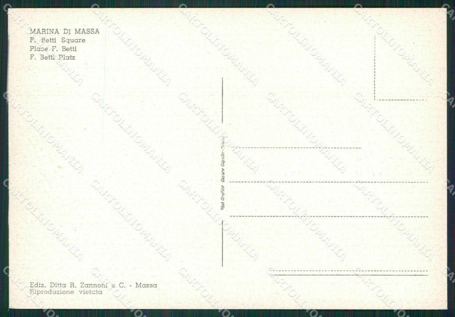 Massa Marina di Vespa FG cartolina ZK3224 – retro