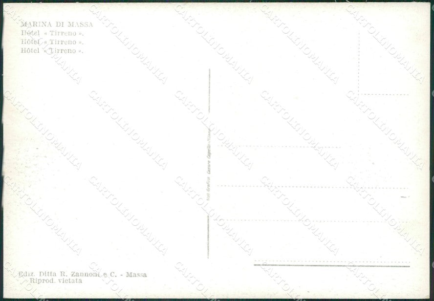 Massa Marina di FG cartolina ZK3225 – retro