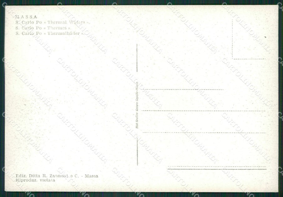 Massa San Carlo Po FG cartolina ZK3227 – retro
